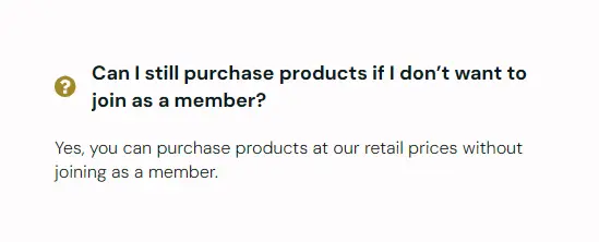 Can I still purchase products if I don't want to become a member